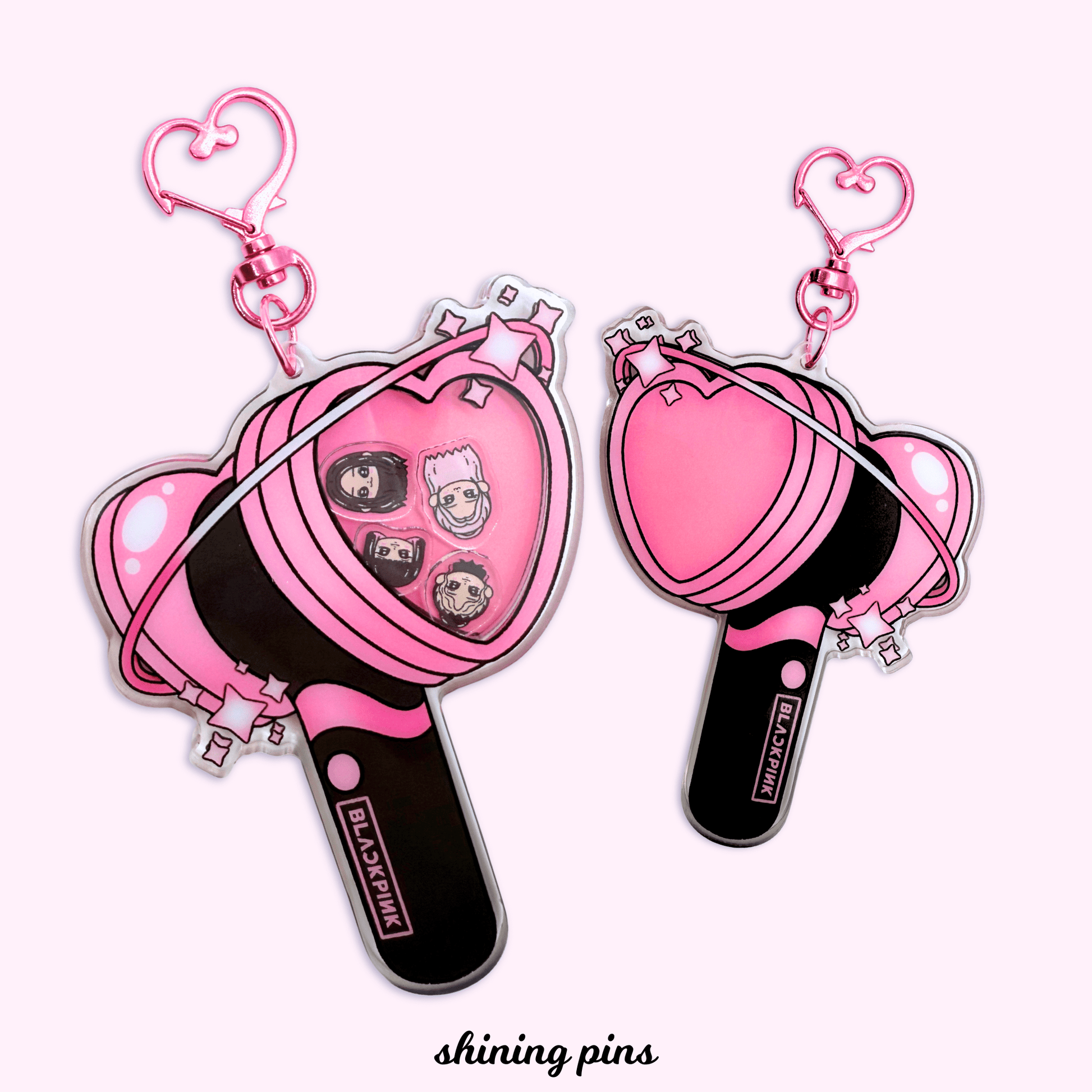 Blackpink Lightstick Shaker Keychain Acrylic Keychain acrylic keychains & pins, blackpink Shining Pins