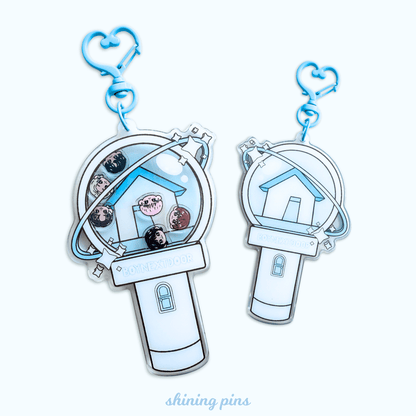 BoyNextDoor Lightstick Shaker Keychain Acrylic Keychain acrylic keychains & pins, boynextdoor, shop new in Shining Pins