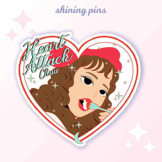 CHUU 'Heart Attack' Sticker Stickers and Stationary loona, stickers & stationary Shining Pins