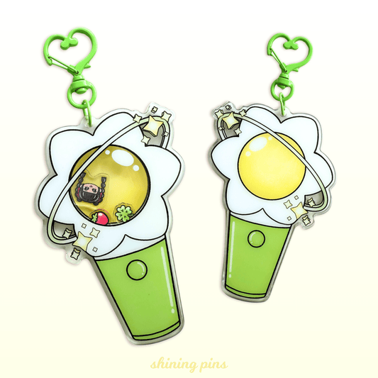CHUU Lightstick Shaker Keychain Acrylic Keychain acrylic keychains & pins, loona, shop new in Shining Pins