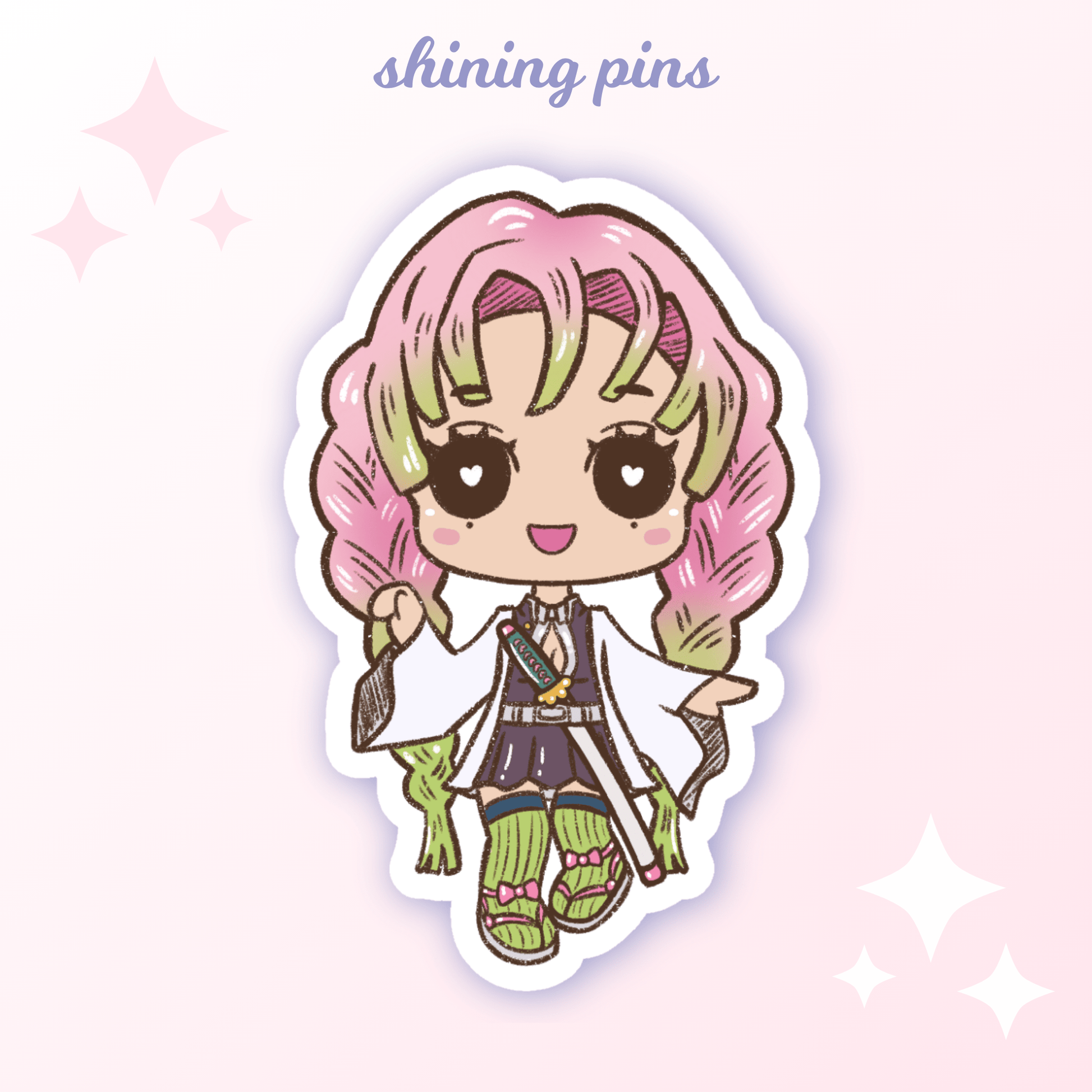 'Demon Slayer' Stickers anime, shop new in, stickers & stationary Shining Pins