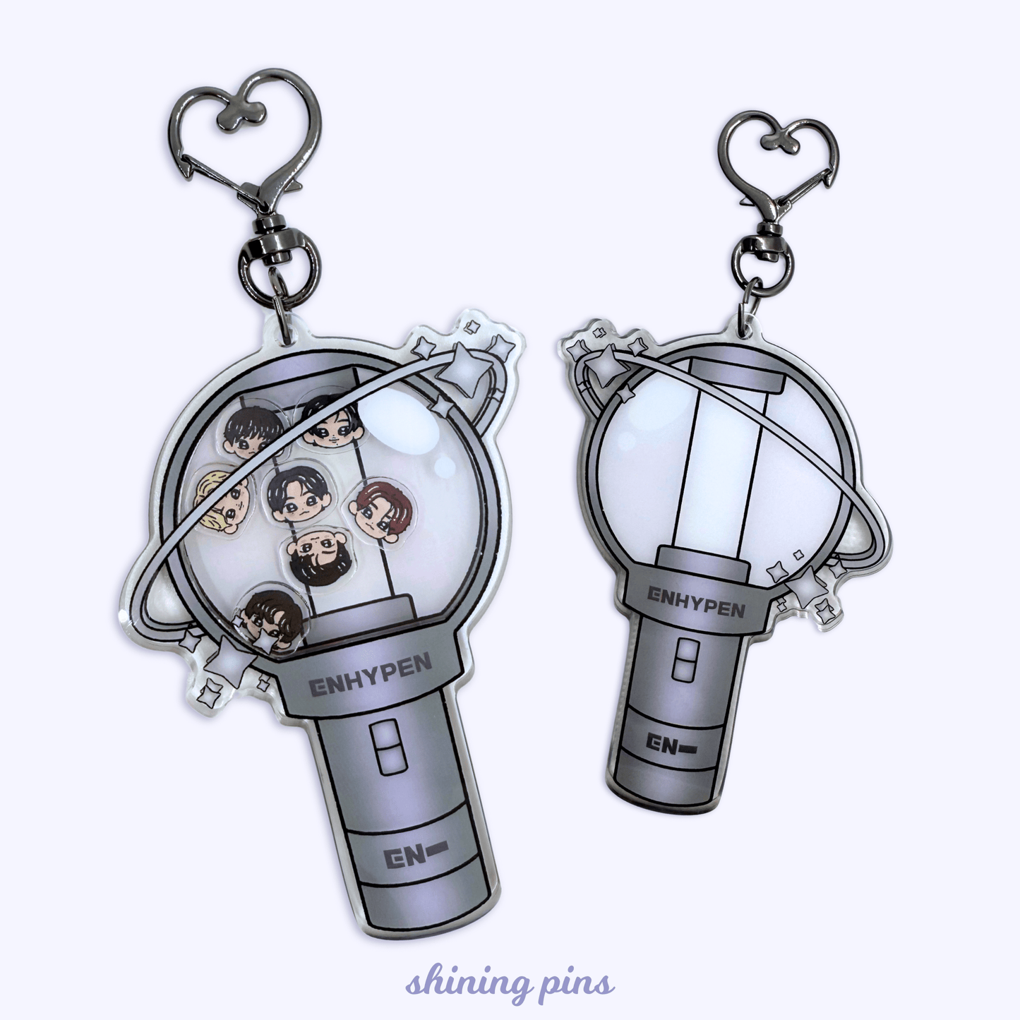 Enhypen Lightstick Shaker Keychain Acrylic Keychain acrylic keychains & pins, enhypen, preorder Shining Pins