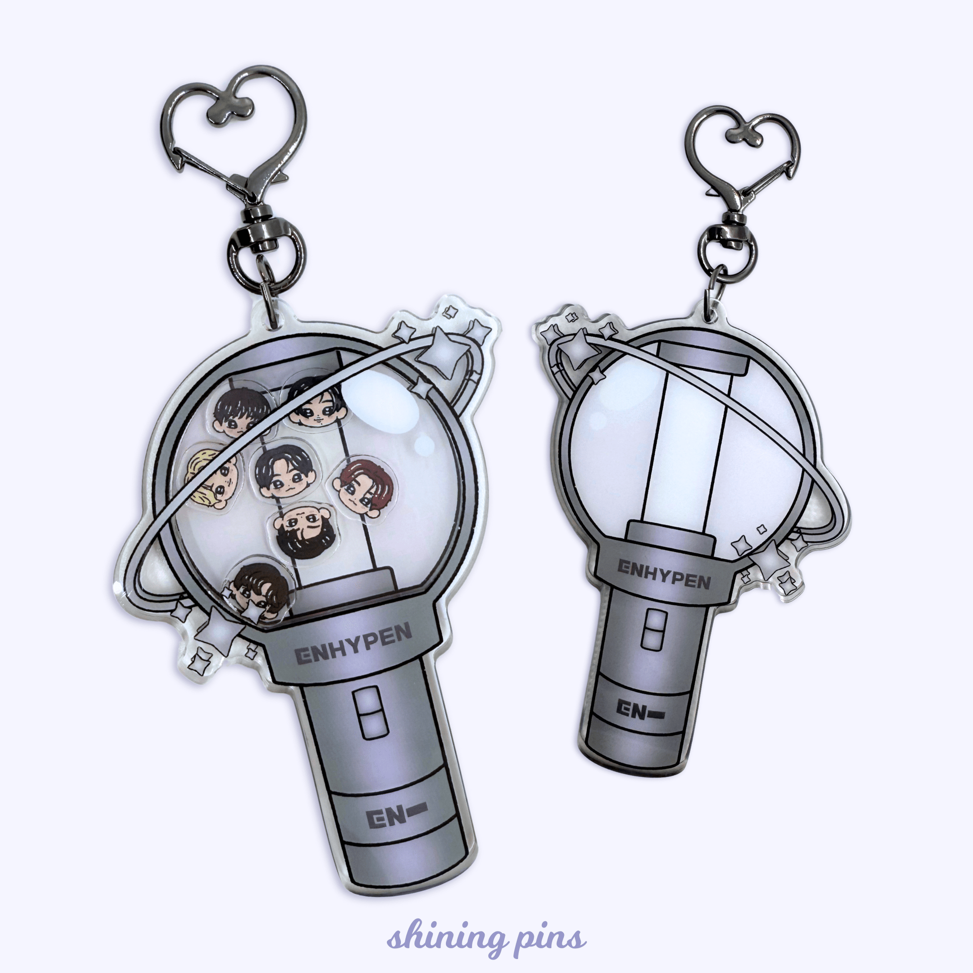 Enhypen Lightstick Shaker Keychain Acrylic Keychain acrylic keychains & pins, enhypen, preorder Shining Pins