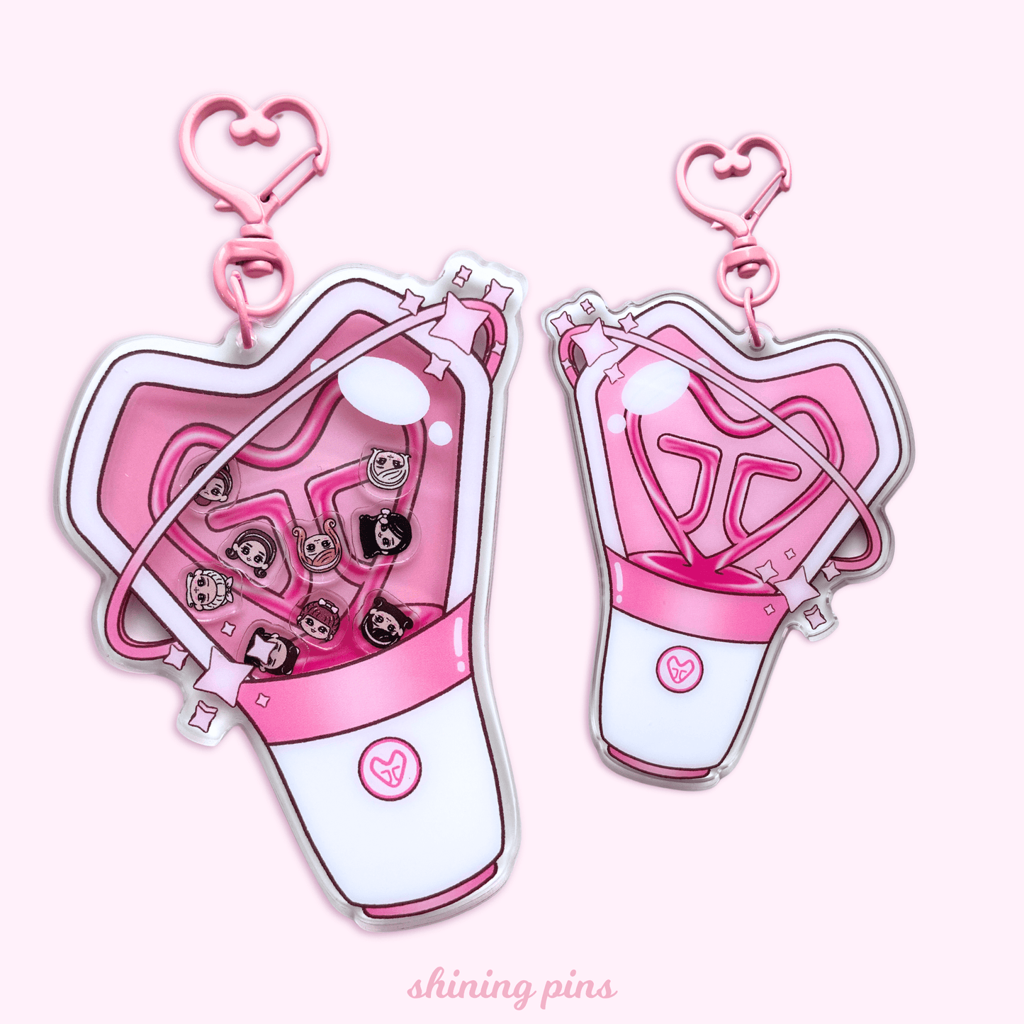Girls' Generation Lightstick Shaker Keychain Acrylic Keychain acrylic keychains & pins, girls generation, preorder Shining Pins