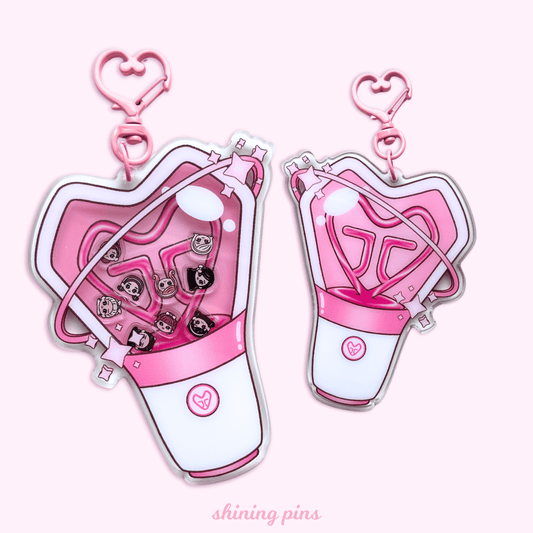 Girls' Generation Lightstick Shaker Keychain Acrylic Keychain acrylic keychains & pins, girls generation, preorder Shining Pins