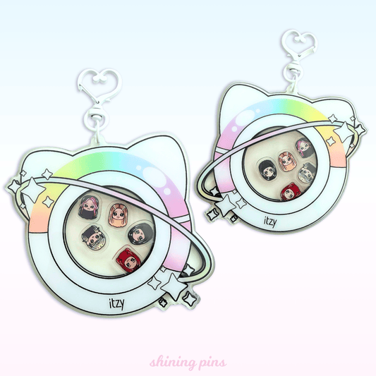 ITZY Lightstick Shaker Keychain Acrylic Keychain acrylic keychains & pins, itzy, shop new in Shining Pins