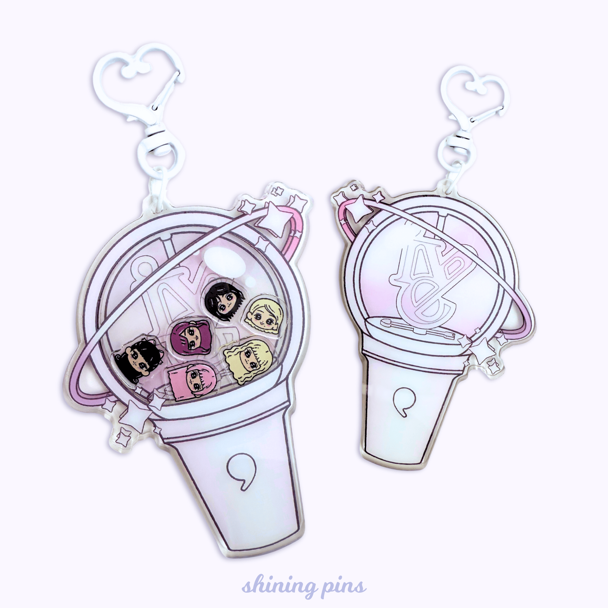 IVE Lightstick Shaker Keychain Acrylic Keychain acrylic keychains & pins, ive Shining Pins