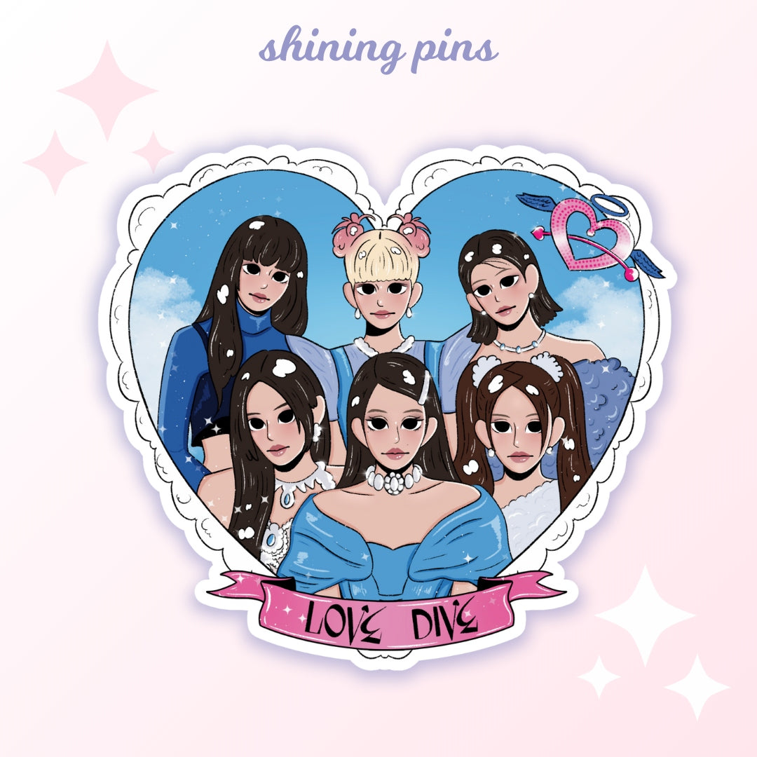 Shining Pins | IVE 'Love Dive' - Sticker – Shining Studio