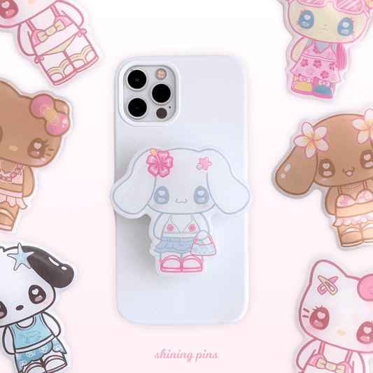 'My Gyaru Summer' Phone Grips accessories, restock, sanrio, shop new in Shining Pins