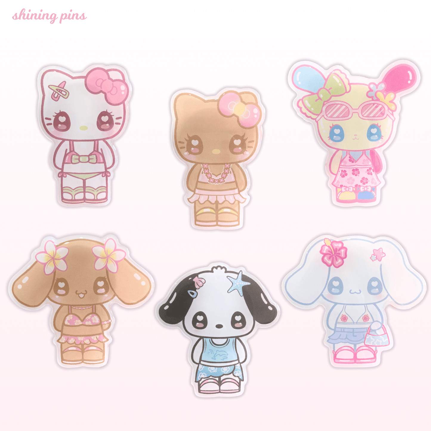 'My Gyaru Summer' Phone Grips accessories, restock, sanrio, shop new in Shining Pins