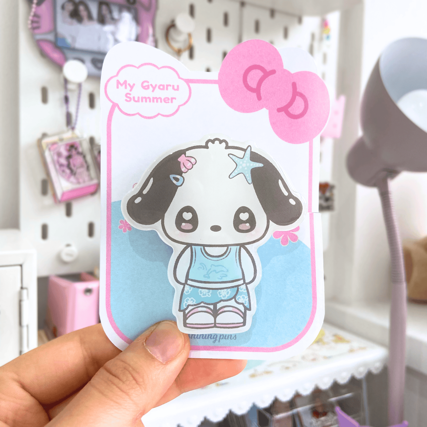 'My Gyaru Summer' Phone Grips accessories, restock, sanrio, shop new in Shining Pins