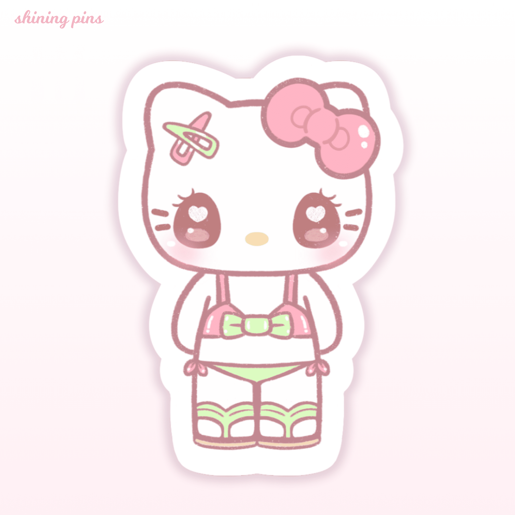 'My Gyaru Summer' Stickers sanrio, stickers & stationary Shining Pins