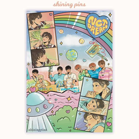 NCT Dream 'Hello Future' Print Art Prints art prints, nct, nct dream Shining Pins