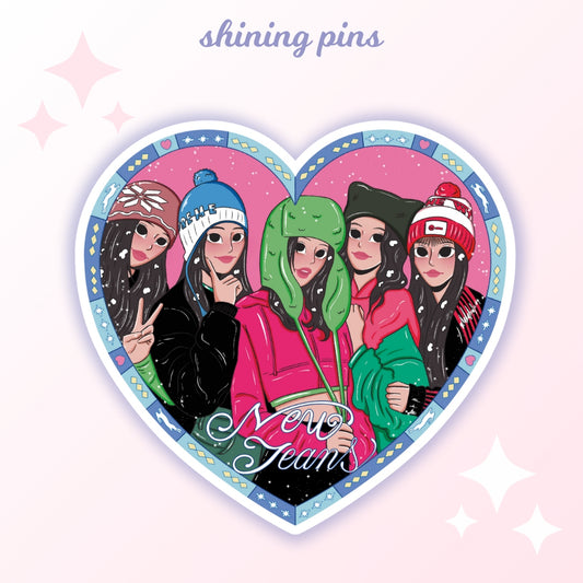 New Jeans 'Ditto' - Sticker Stickers and Stationary new jeans, stickers & stationary Shining Pins