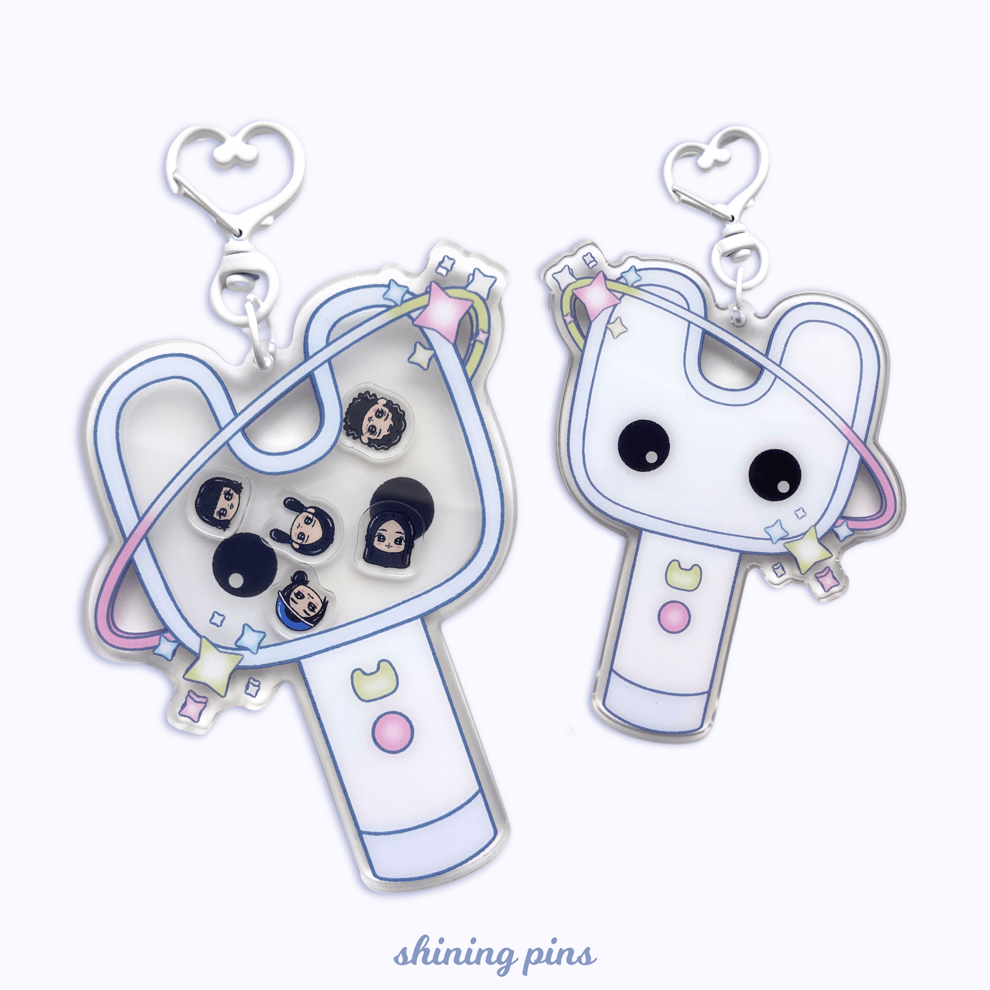 New Jeans LightStick Shaker Keychain Acrylic Keychain acrylic keychains & pins, new jeans, restock Shining Pins
