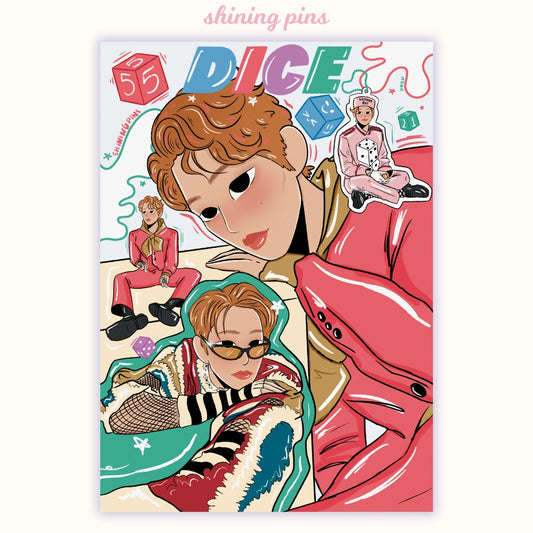 Onew 'DICE' Print Art Prints art prints, shinee Shining Pins