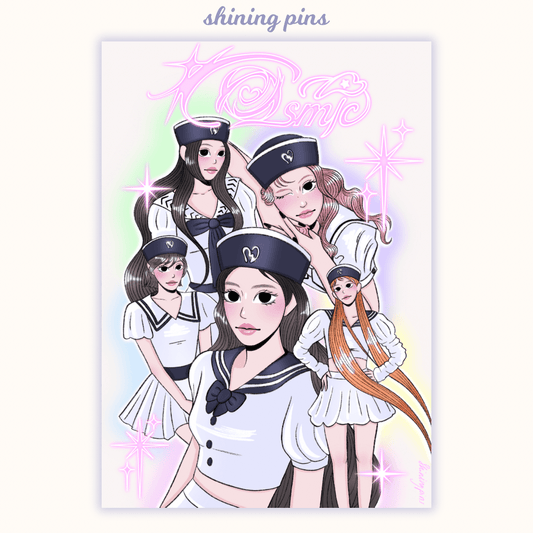 Red Velvet 'Cosmic' Print Art Prints art prints, red velvet Shining Pins