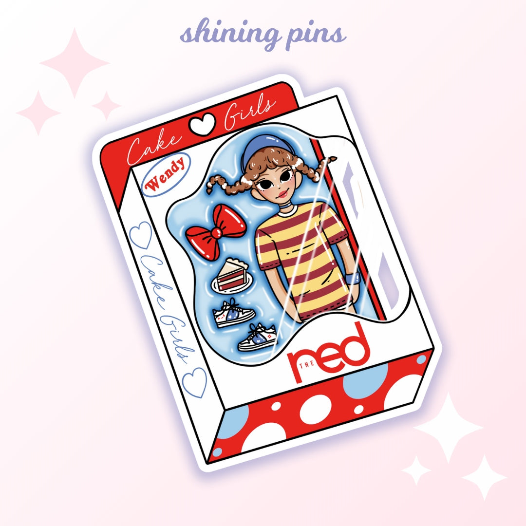 Red Velvet Doll Stickers Stickers and Stationary red velvet, stickers & stationary Shining Pins