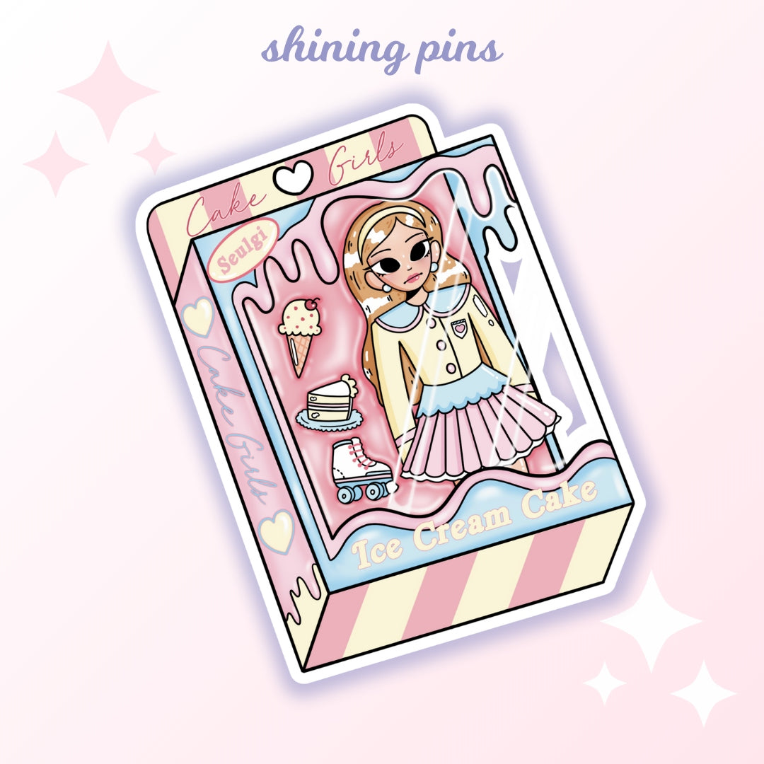 Red Velvet Doll Stickers Stickers and Stationary red velvet, stickers & stationary Shining Pins