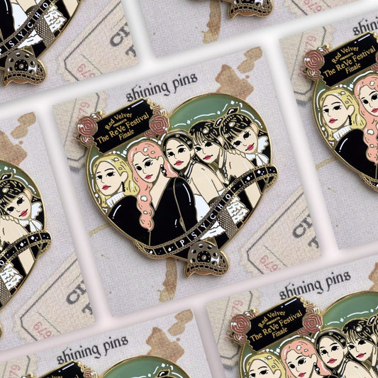 Red Velvet 'Psycho' Enamel Pin Enamel Pins enamel pin, red velvet Shining Pins