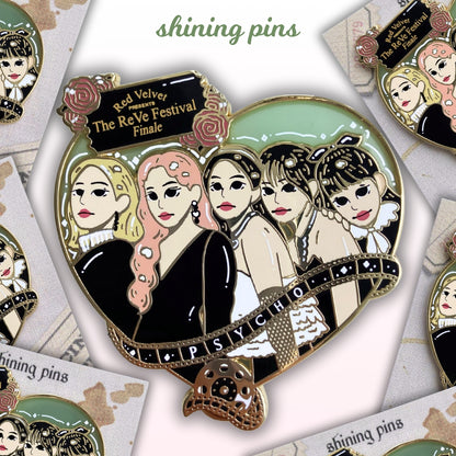 Red Velvet 'Psycho' Enamel Pin Enamel Pins enamel pin, red velvet Shining Pins