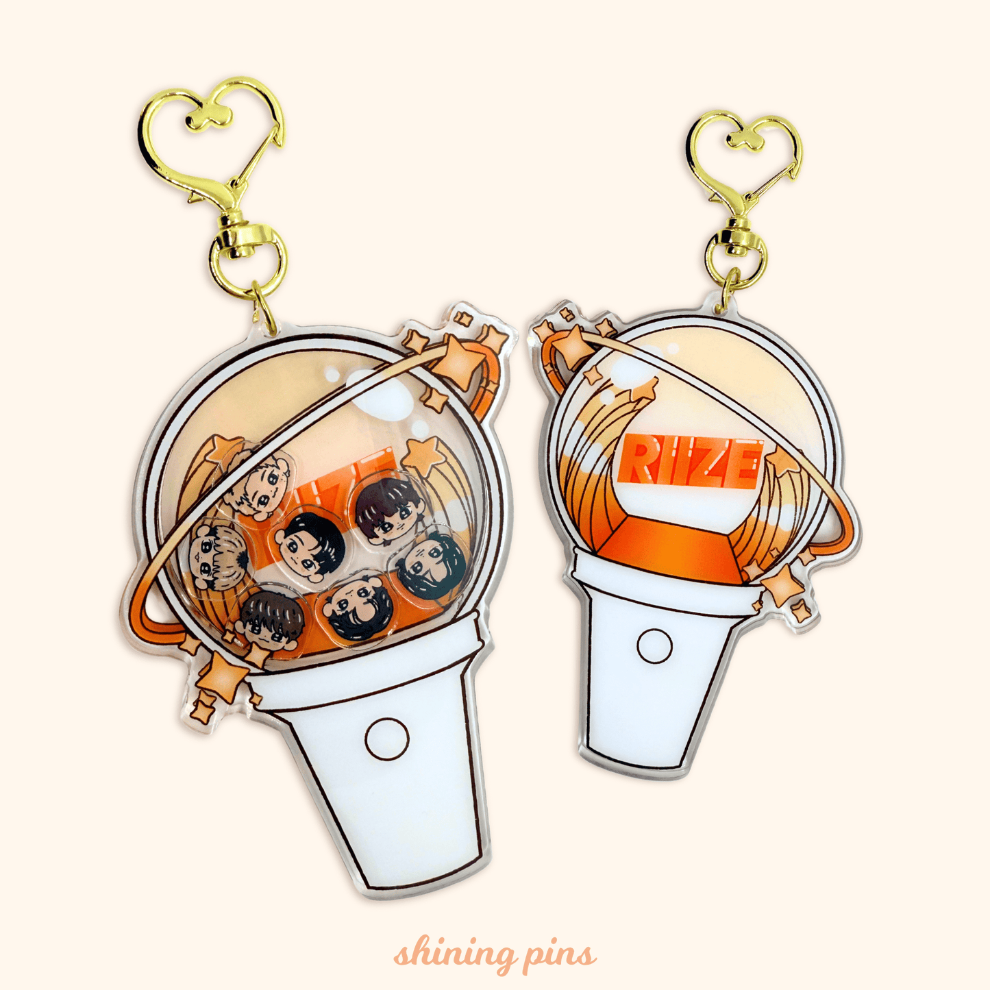 Riize Lightstick Shaker Keychain Acrylic Keychain acrylic keychains & pins, riize Shining Pins