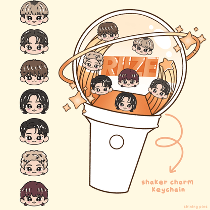 Riize Lightstick Shaker Keychain Acrylic Keychain acrylic keychains & pins, riize Shining Pins