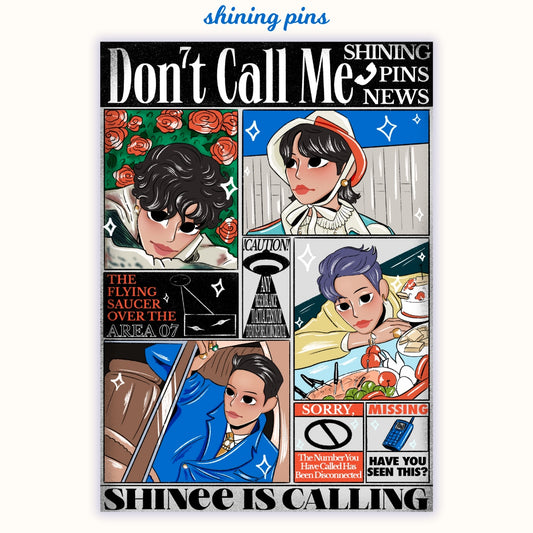 SHINee 'Don't Call Me' Print Art Prints art prints, shinee Shining Pins