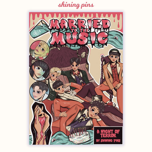 SHINee 'Married to The Music' Print Art Prints art prints, shinee, spooky Shining Pins