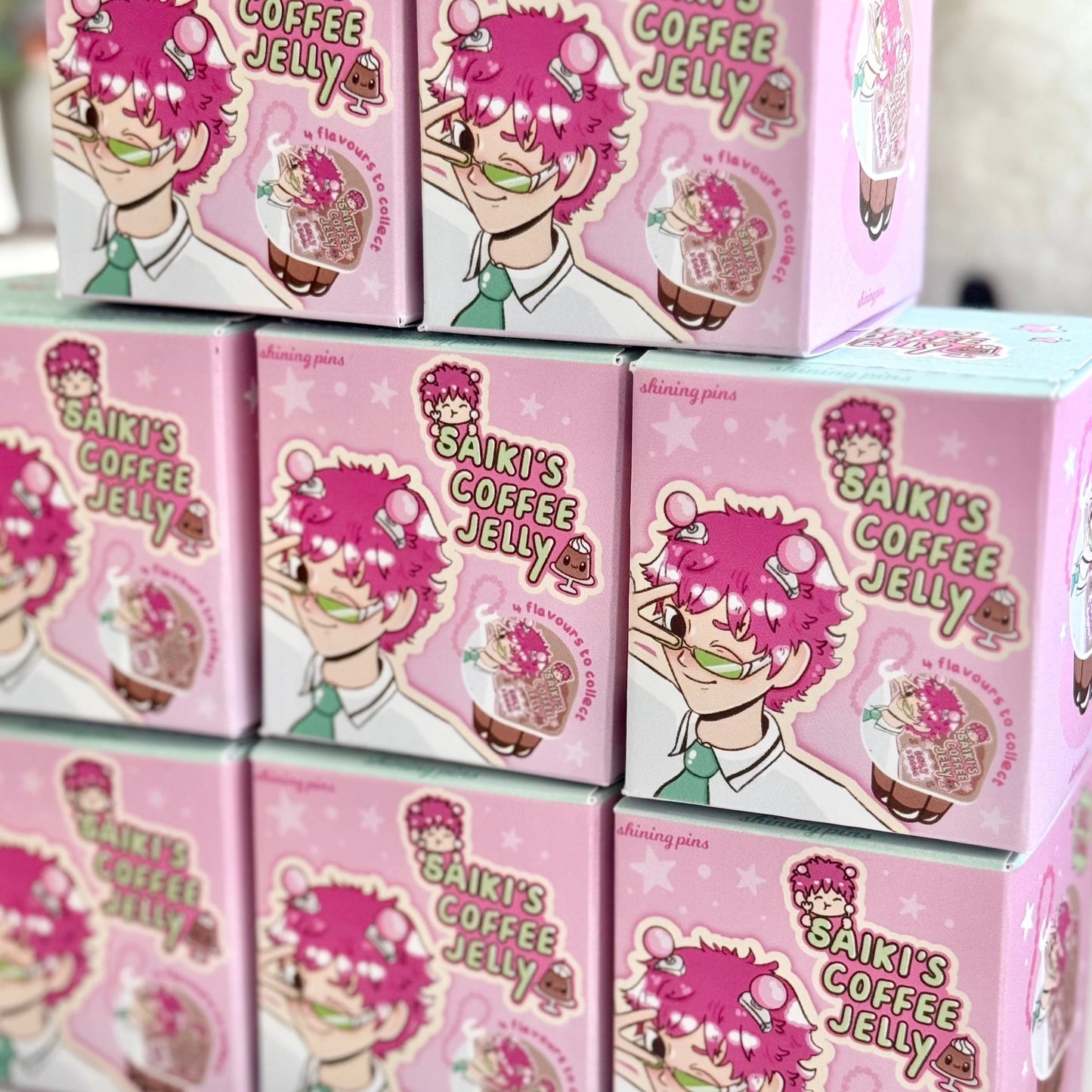 Saiki-K 'Coffee Jelly' Blind Box anime, shop new in Shining Pins