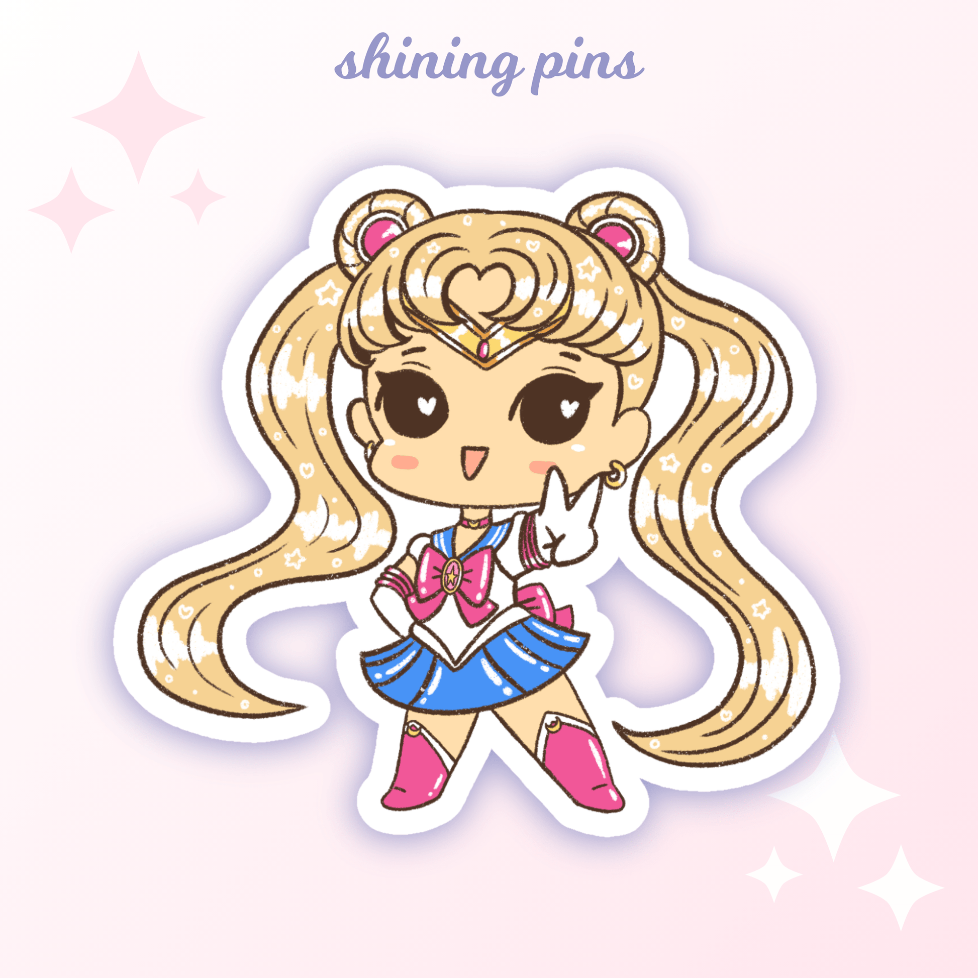 'Sailor Moon' Stickers anime, shop new in, stickers & stationary Shining Pins