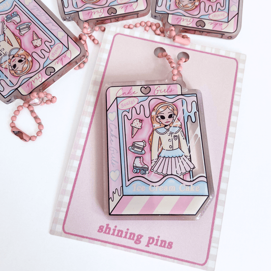 Seulgi Doll 'Ice Cream Cake' Keychain Acrylic Keychain acrylic keychains & pins, red velvet, restock Shining Pins