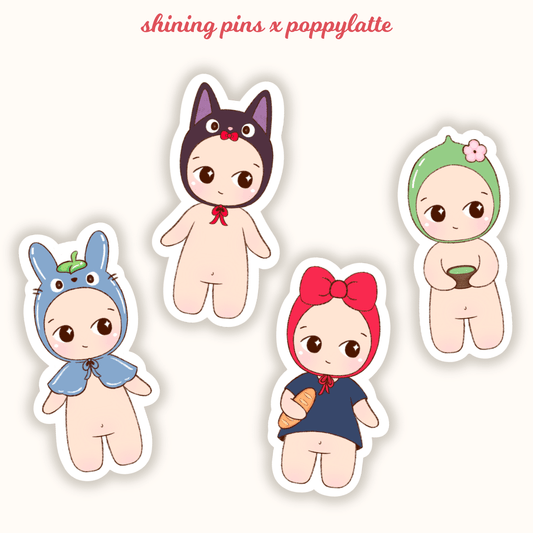 Sonny Angel 'Kyoto Summer' Stickers sonny angels, stickers & stationary Shining Pins