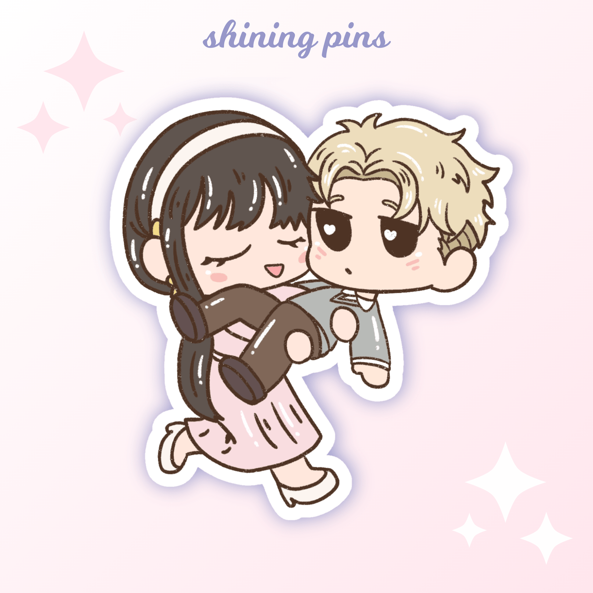 'Spy x Family' Stickers anime, shop new in, stickers & stationary Shining Pins