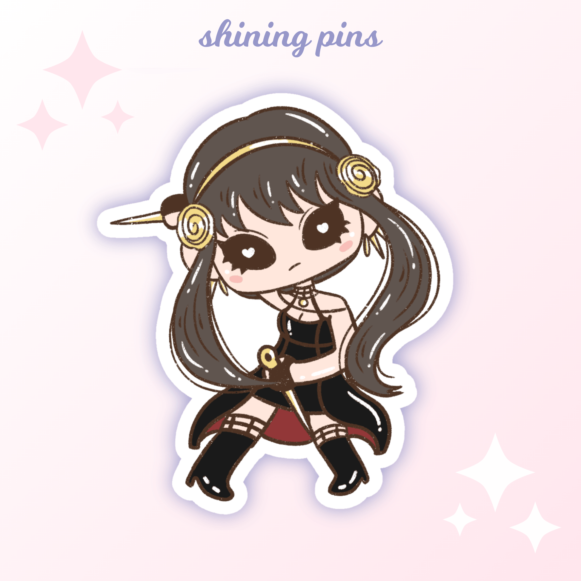 'Spy x Family' Stickers anime, shop new in, stickers & stationary Shining Pins