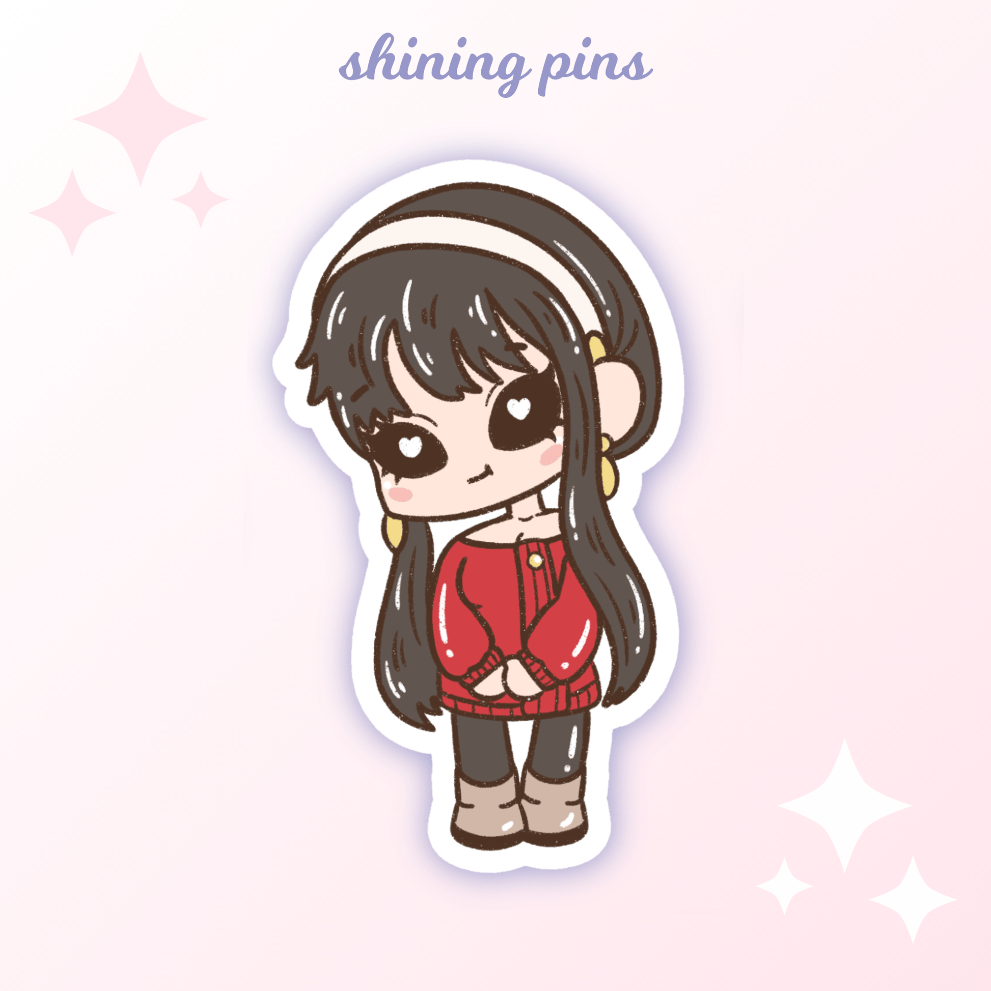 'Spy x Family' Stickers anime, shop new in, stickers & stationary Shining Pins