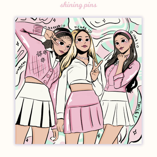 TWICE 'PINK' Print Art Prints art prints, twice Shining Pins