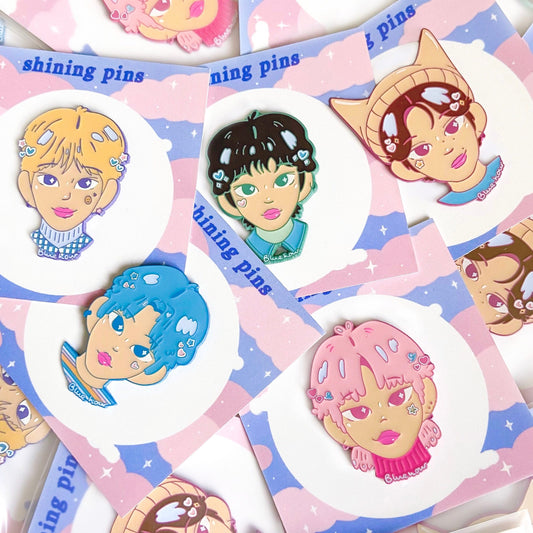 TXT 'Blue Hour' Enamel Pins Enamel Pins enamel pin, tomorrow x together Shining Pins