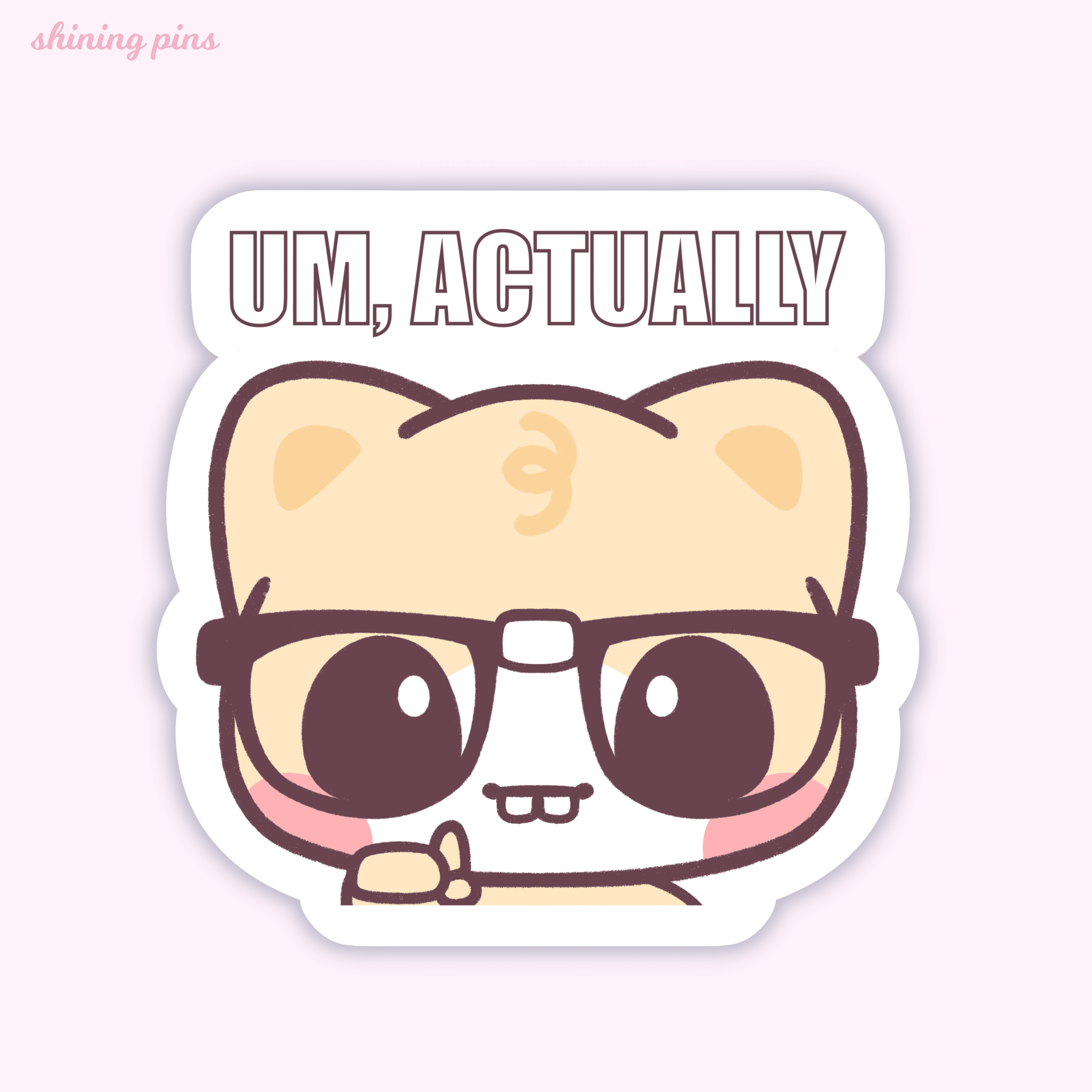 Shining Pins | 'Um Actually' Soybean Sticker – Shining Studio