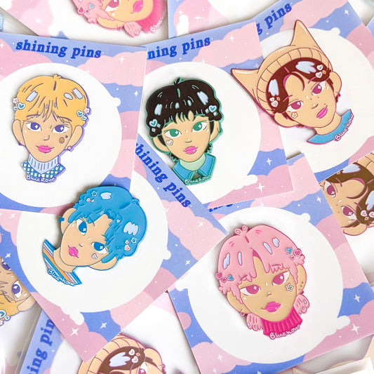 TXT 'Blue Hour' Enamel Pins
