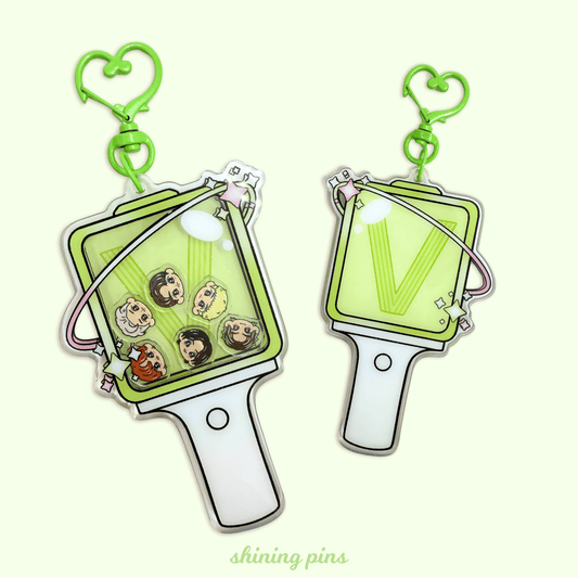 WayV Lightstick Shaker Keychain Acrylic Keychain acrylic keychains & pins, nct, wayv Shining Pins