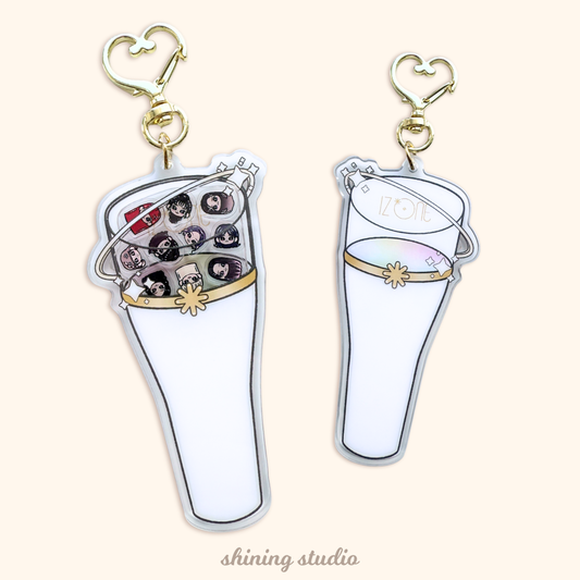 Iz*ONE Lightstick Shaker Keychain