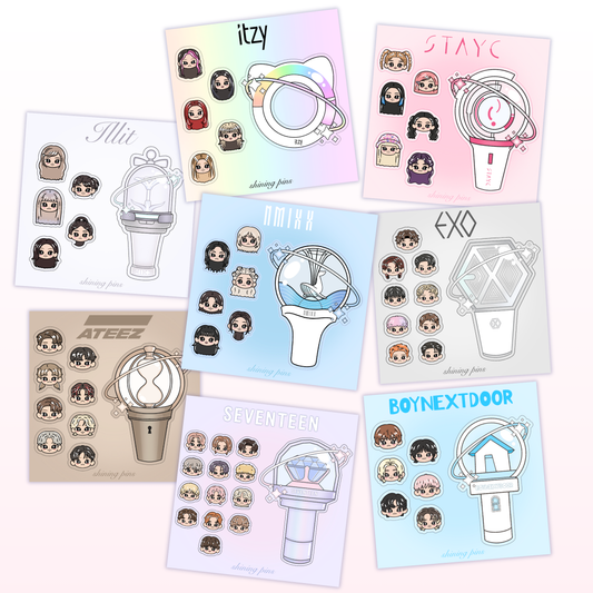 NEW Lightstick Sticker Sheets