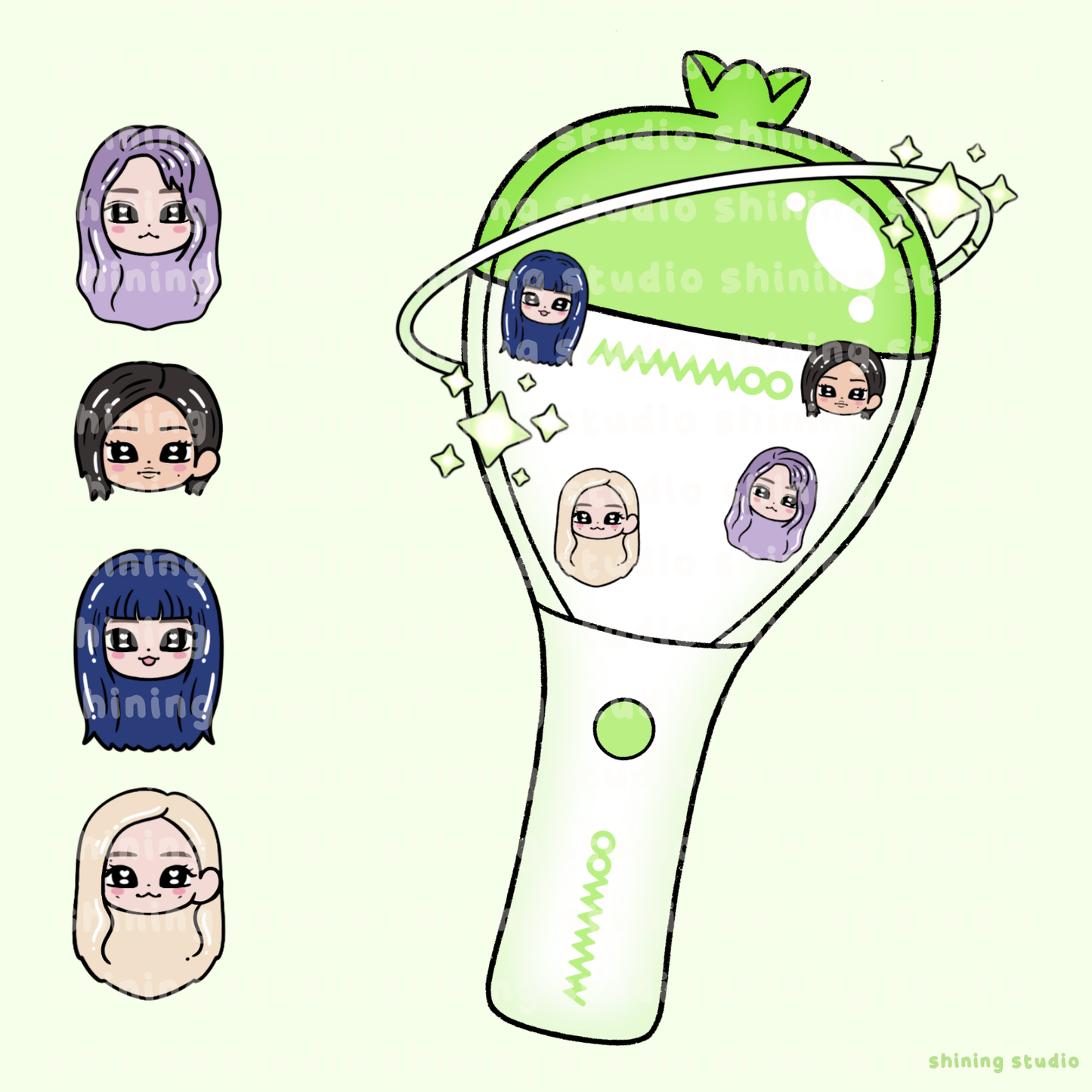 MAMAMOO Lightstick Shaker Keychain [PRE-ORDER]