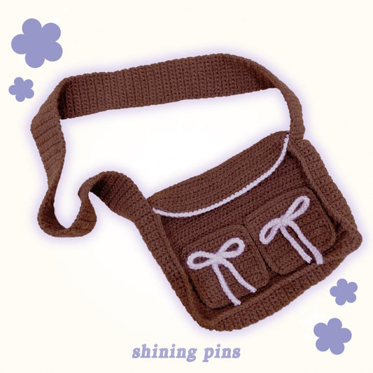Crossbody Crochet Bag Photocard Holder accessories, Crochet Items, handmade, miffy Shining Pins