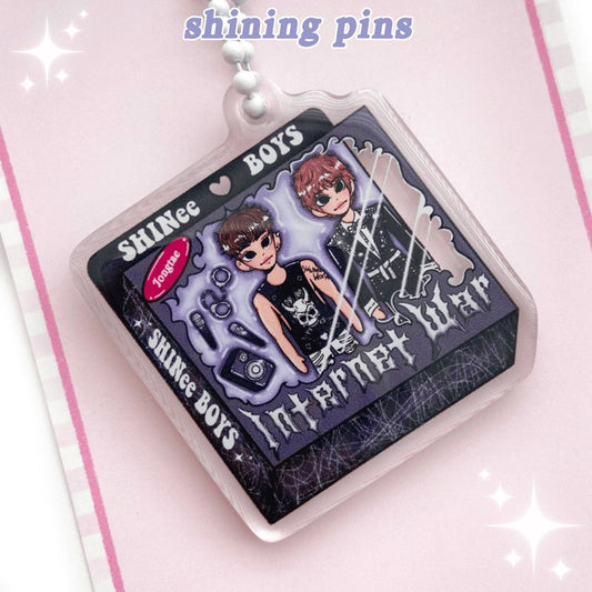 Jonghyun & Taemin Doll 'Internet War' Keychain shiningpins