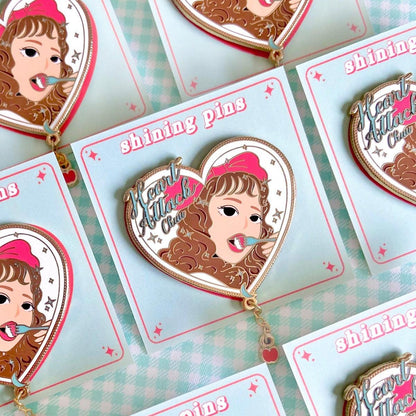LOONA CHUU 'Heart Attack' Enamel Pin Enamel Pins clearance, enamel pin, loona, low stock Shining Pins