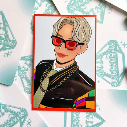 SHINee '1 of 1' Sticker Sheet & Photocard Set Stickers and Stationary Photocards & Toploaders, shinee, stickers & stationary Shining Pins